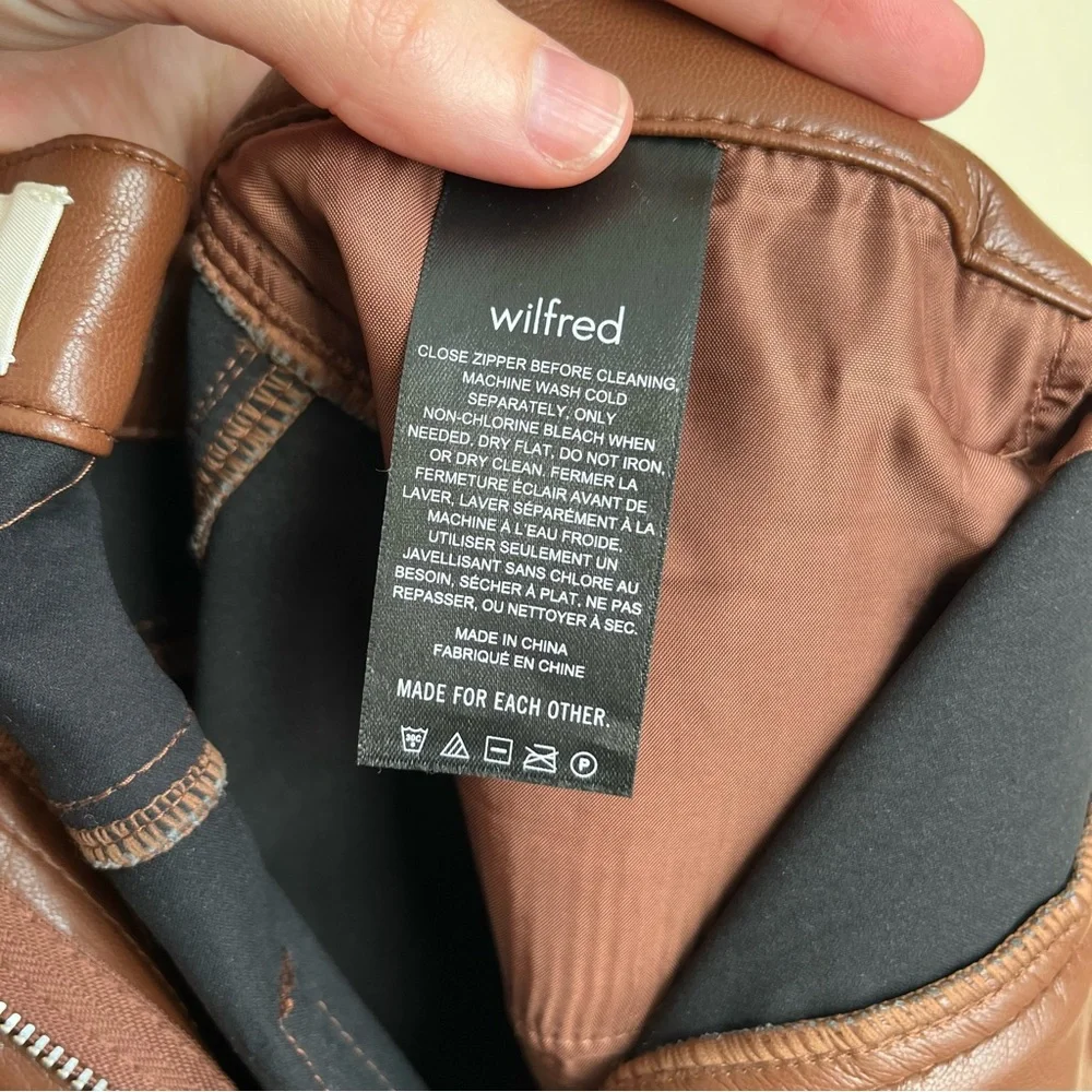 aritzia wilfred melina vegan leather pants - Picture 6 of 12